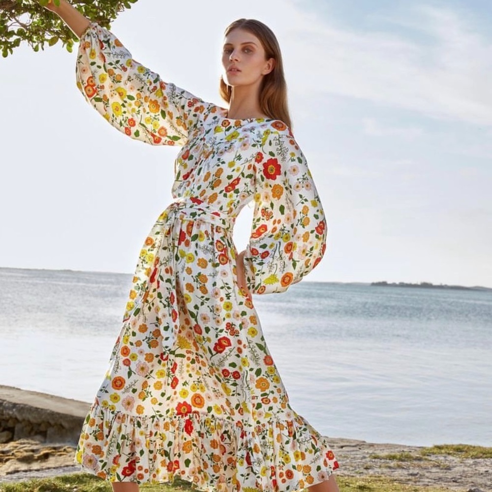 Wiggy kit silk floral dress
